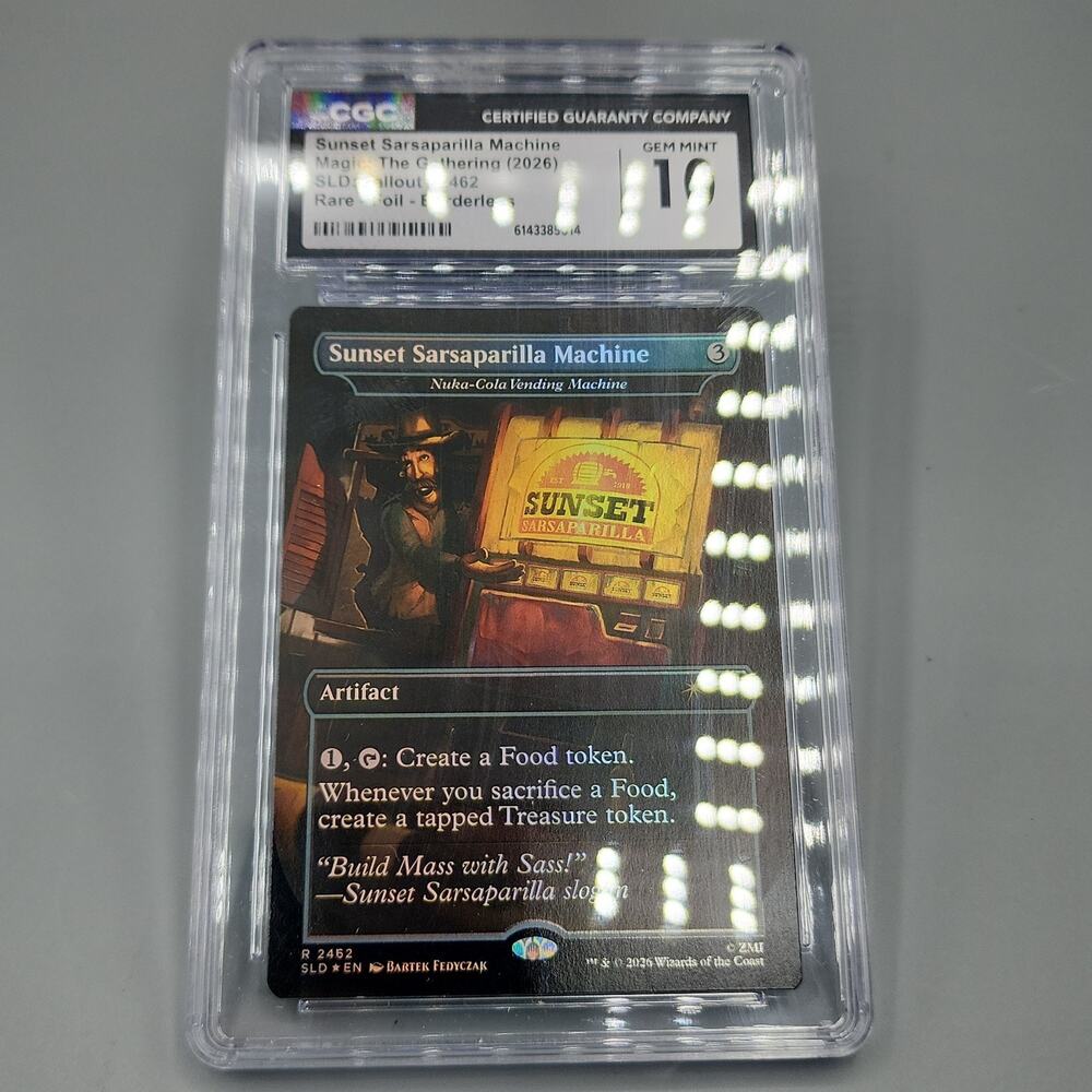 MTG Sunset Sarsaparilla Machine Nuka-Cola Vending Machine Foil SLD CGC 10
